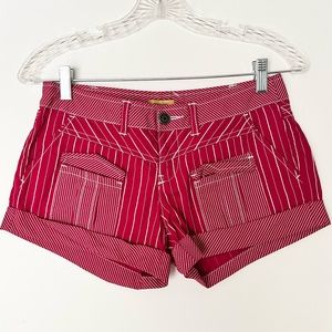 Stefanel Low Waist Cuffed Cotton Shorts XXS/XS